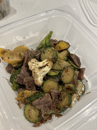 Beef and vegetable stir-fry