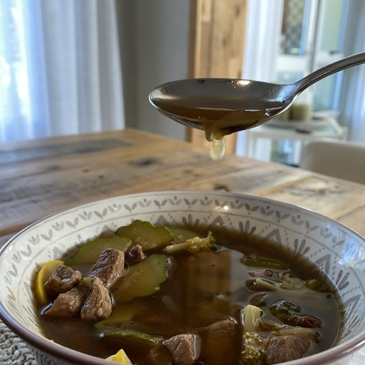 Beef and vegetable soup