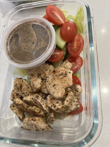 Chicken breast with salad