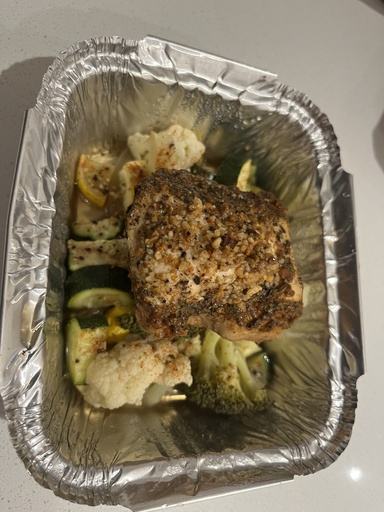 Moroccan baked chicken with roast veggies