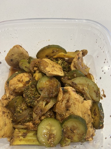 Chicken and vegetable curry